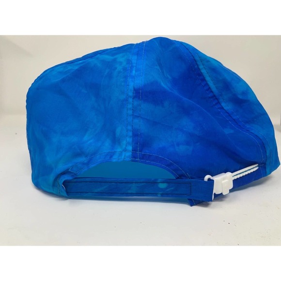 Vintage VTG 90s Tie Dye Traks Race Cards Adjustable Slide Back Rope Hat - Picture 3 of 5